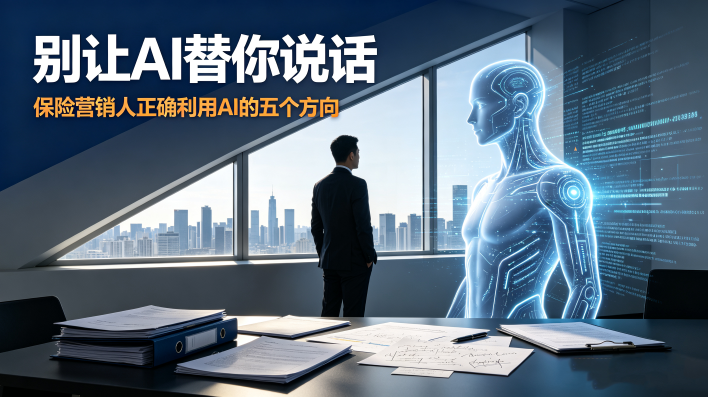 别让AI替你说话：保险营销人正确利用AI的五个方向